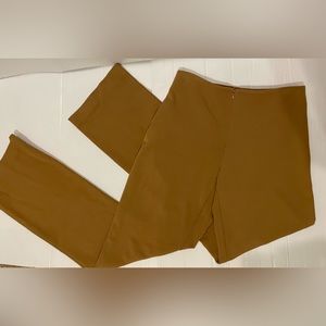 Lynn Ritchie Slimming Pants Front Zip Long Dress/Casual Pants Taupe/Tan Size 2